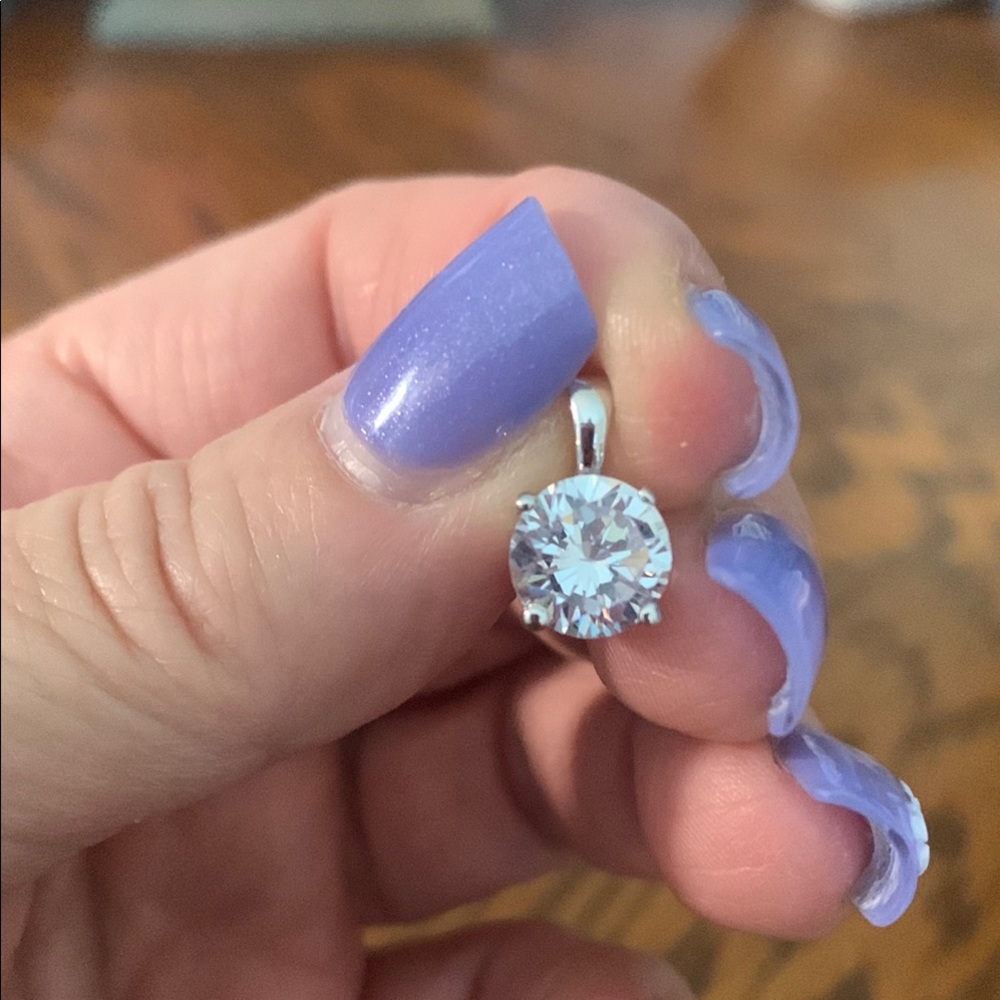 Dazzling Silver Crystal Pendant